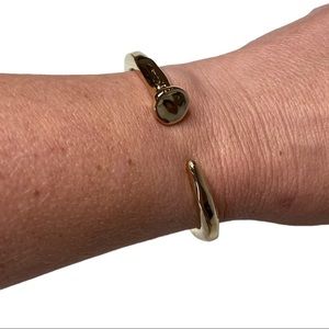 Uno de 50 Gold Nail Bracelet